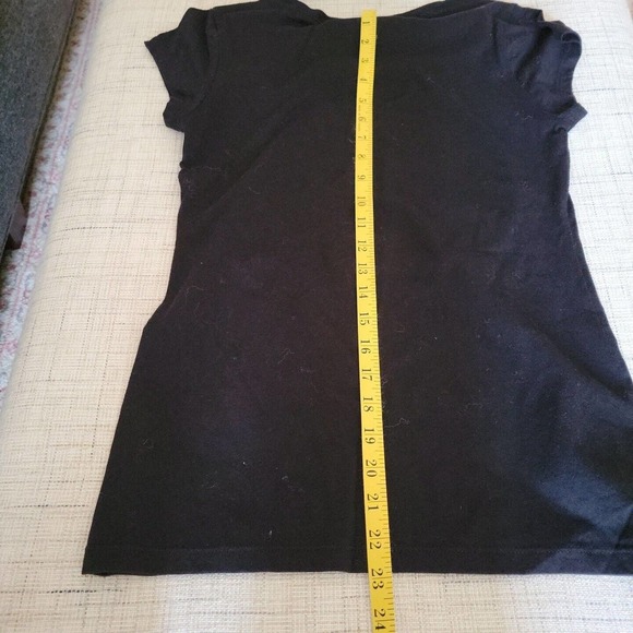 Disney Tim Burtons The Nightmare Before Christmas Junior's Black T-Shirt M 7-9 - Picture 7 of 7